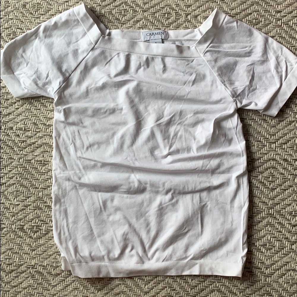 Carmen Marc Valvo White Top